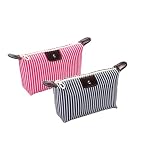 THTAJ 2 Pack Make Up Bag for Traveling,Preppy make up bag,Toiletry Bag,Nylon Cosmetic Bag,Light Pink Makeup Bag,Skin Care Bag，Tiny Makeup Bag