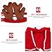 Abaodam 1set Pet Cloak Headband Comfortable Deer Antler Costume for Cats and Dogs for Christmas Parties and Themed Events Lightweight and Creative Design