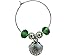 RiverView Enterprise BEADED WINE GLASS SEASHORE CHARMS - (tag/marker) set of 6 (style 1)