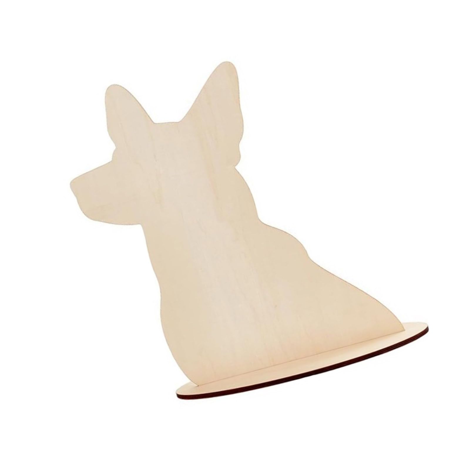 Piceioep Wooden Pet Accessories Display Stand Dog Shape Craft Shows Photography Props Dog Shape Display Stand