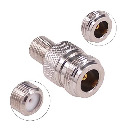 2 adaptadores coaxiales F hembra a N hembra RF 2pcs miniatura 4