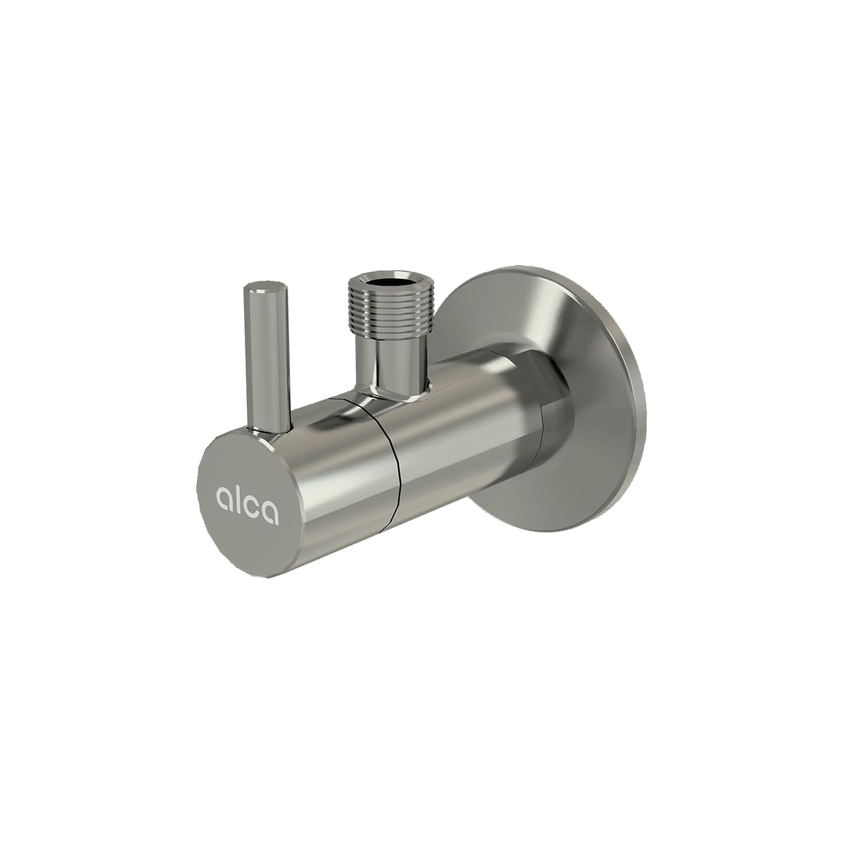 Eckventil mit einem Filter 1/2"×3/8", NICKEL-Glanz