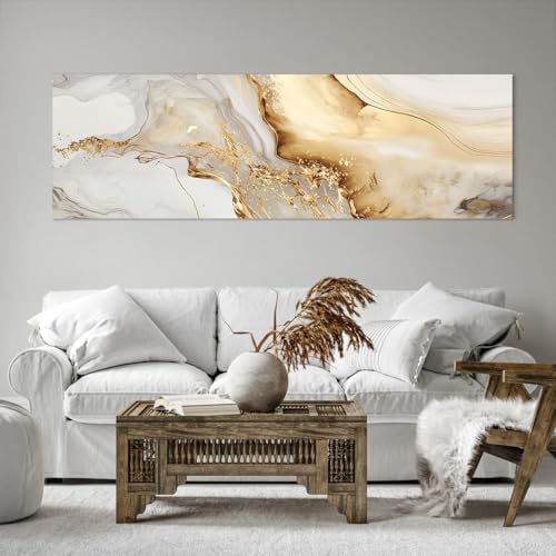 Impression sur Toile de Qualité Supérieure Marbre Chic 160x50