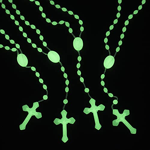 17'' luminous in the dark rosary, imported from Italy - 12 rosary set (Luminous)3