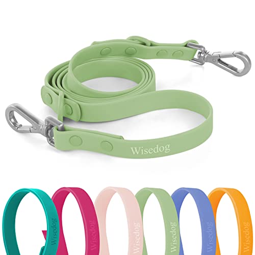 Wisedog-Waterproof-Standard-Dog-Leashes-with-2-Hooks-5-ft-6-ft-Lengths-Adjustable-for-Traffic-Control-Safety-for-Small-Medium-Large-Dogs-Walking-Sage-GreenM - Cucciolini Doodles Wisedog-Waterproof-Standard-Dog-Leashes-with-2-Hooks-5-ft-6-ft-Lengths-Adjustable-for-Traffic-Control-Safety-for-Small-Medium-Large-Dogs-Walking-Sage-GreenM