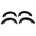 TRQ Rear Parking Brake Shoe Set Compatible with 2006-2009 Hyundai Azera 2007-2009 Santa Fe Kia Amanti 2003-2009 Sorento
