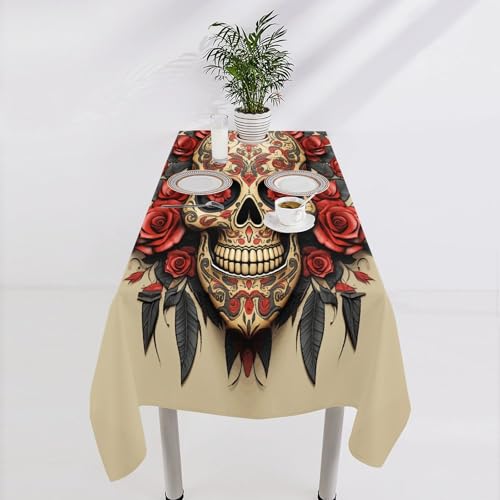 Nappe lavable motif tête de mort pour protéger votre table avec un style unique - 5