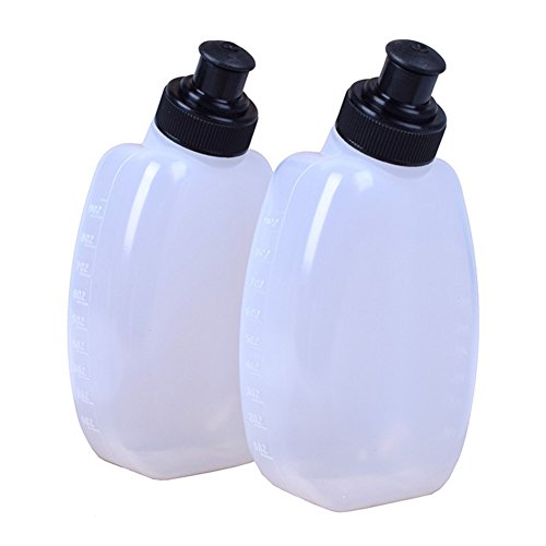 runners water bottle - Sports Running Water Bottles - Pack of 2, for Hydration Belt or Vest - Ideal for Running Hiking Cycling (280ml/10oz)