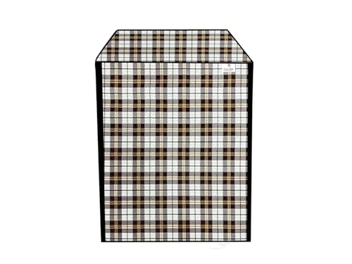 Image of Front Load Fully Automatic Washing Machine Cover for 8.5kg to 10kg | Waterproof & Dustproof Polyester Cover with Zip Closure | Suitable with Samsung, IFB, LG, Bosch & More (67 x 67 x 87 cm)