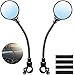 2 Stück Fahrrad-Rückspiegel 360° drehbar Fahrradspiegel Lenker Spiegel Elektroroller HD Convex Fahrradspiegel Sicherheit für Rennrad, E-Bike, Mofa