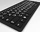 Keystickers® | Arabische Aufkleber für PC/Laptop & Notebook Tastaturen 14x14mm, transparent mit mattem Schutzlack, Farbe WEIß| Arabic Keyboard Stickers