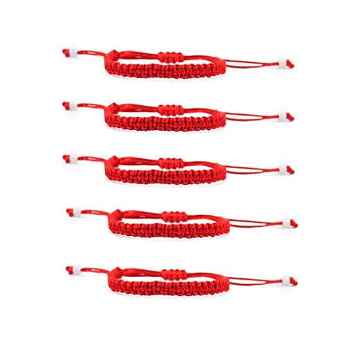 5pcs Fengshui Red String Adjust Bracelet for Luck& Protection Y1219
