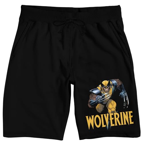 Marvel Universe Publishing Art Archive Wolverine Men's Black Sleep Pajama Shorts