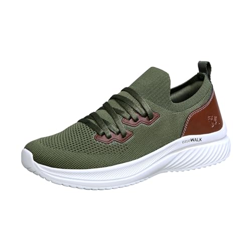 Image of Neeman's Ease Walk Snug Sneakers for Men | Breathable Knit, Stretchable Fit & Cushioned Comfort for Everyday Walking