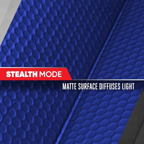 Image of Motor Trend Blue Accordion Folding Car Windshield Sun Shade - Blackout Sun Visor for Car Windshield - Foldable Jumbo Sunshade and Front Window Truck Sun Screen for UV Sun Protection - 58 x 24