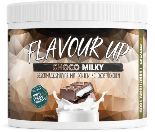 Geschmackspulver - Choco Milky - 250g - Leckerer Geschmack und Süße - nur 12 kcal pro Portion - Vielseitig einsetzbar für Lebensmittel & Getränke - Flavour Powder - FLAVOUR UP