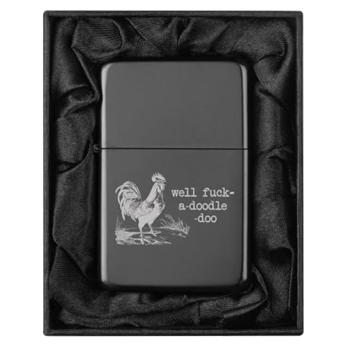 Encendedor en Caja de Regalo Negra Forrada en Seda miniatura 1