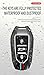 HIBEYO 3 Button Key Fob Cover for Peugeot 308 408 508 2008 3008 4008 5008 Key Smart Key Cover Accessories Fashion Alloy TPU Key Protector-B Keychain Black