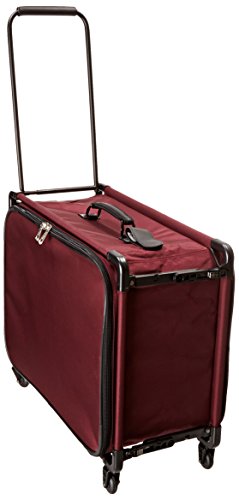 Tutto 24" Small Pullman Suitcase with Garment Bag Burgundy