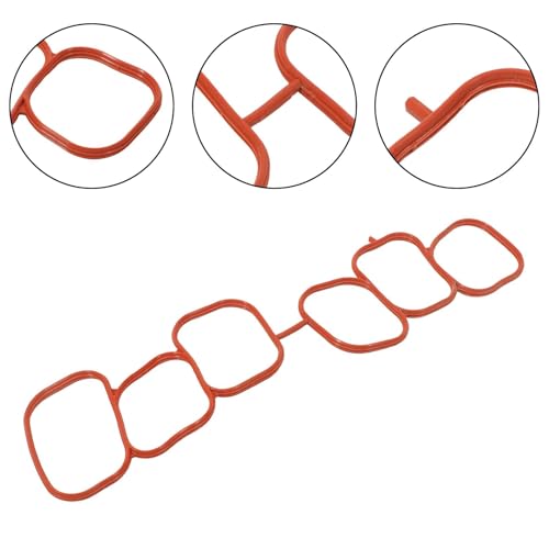 Image of Engine Intake Manifold Gasket fits Camry 2018-2024 Avalon 2019-2022 Highlander 2017-2022 Sienna 2017-2020 Tacoma 2016-2023 3.5L Rubber Material Red Replaces 17176-31130,1717631130