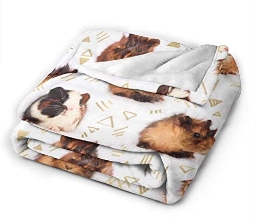 Bonlor 60"X 50"Bed Throws, Guinea Pigs Super Soft Lightweight Hypoallergenic Plush Blanket Cozy Bed Blanket For Sofa Couch Living Room Picnic Fall Spring Winter Use Throw Blanket For Men Women #TOP4