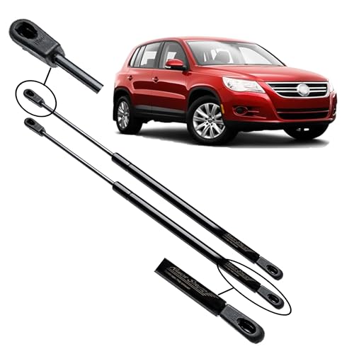 Image of Ramor Strutz 2x Tailgate Gas Struts Compatible with a VW Tiguan 5N 2007-2015. Tailgate Gas Springs Replacement for 5N0827550 and others.