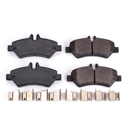 Image of PowerStop Rear Brake Pads for Dodge Sprinter 2500 2007-09 |Sprinter 3500 2007-09 |Freightliner Sprinter 2500 2007-18 - Z17 Ceramic Brake Pads with Installation Hardware, 17-1317