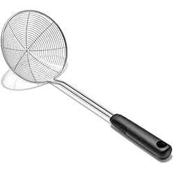 OXO Good Grips Stainless Steel Spider Scoop & Strain Skimmer,Black