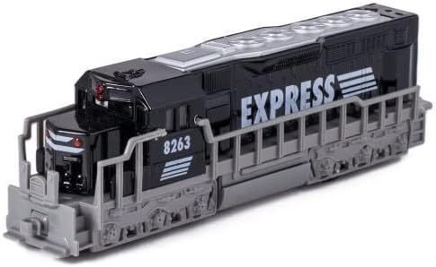 Diecast 7" Freight Locomotive - Pullback Action (Black)