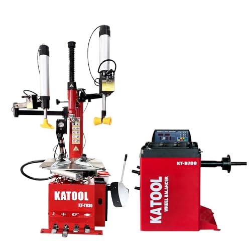 Tire Changer Machine KT-T830W with Bead Blaster Wheel Balancer Machine KT-B700 Tire Changer and Balancer Combo (830+700)