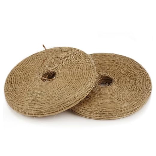 PerkHomy 800 Feet (2Pcs * 400Feet) Garden Twine Strong Natural Jute Long Brown Twine for Gardening Tomato Climbing Plant Tie Floristry Crafts Gift Wrapping Packing Decor