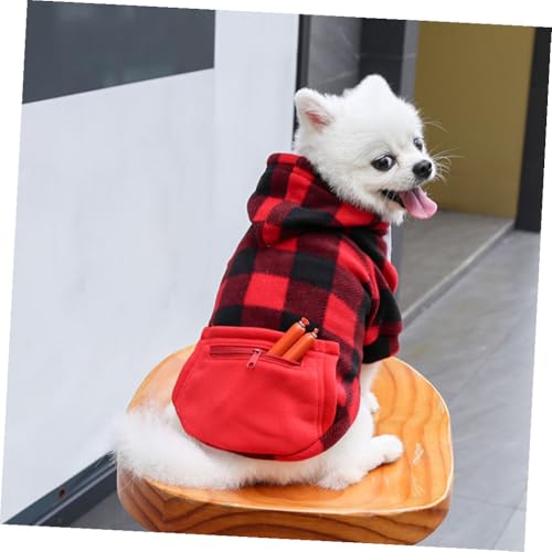Disfraz de Santa para perro color rojo XL miniatura 6