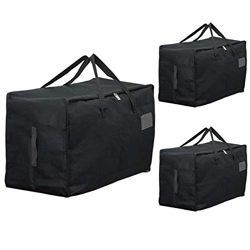 Spares2go Lot de 3 sacs de rangement en toile pour coffre de voiture Noir 100 l Cover