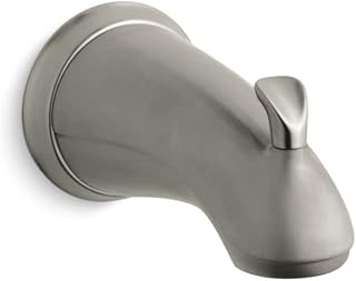 KOHLER 10281-4-BN Forte Bath Spout with Sculpted Lift Rod and Slip-Fit Connection, Model K-10281-4, Vibrant Brushed Nickel