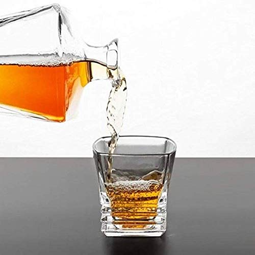 James Scott Premium Quality Elegant Decanter Set - Lead-Free Crystal Decanter with 4 Lovely Exquisite Glasses | Comes in an Exclusive Gift Box for Ultra Luxury