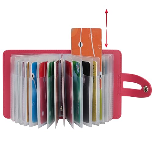 KELEKELE Porte Carte de Crédit Femmes Homme Blocage RFID Portefeuille PU Cuir 40 emplacements...