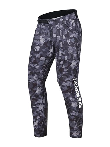 REYSHIONWA Herren Mountainbike Hose, MTB lang Pants, Leicht,Atmungsaktiv,Wasserabweisend,BMX Fahrradhose Downhill-Dirt-Bike-Hose