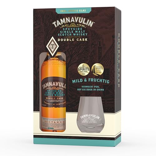 Tamnavulin Speyside Single Malt Whisky in Geschenkverpackung mit Glas (1 x 0.7l)