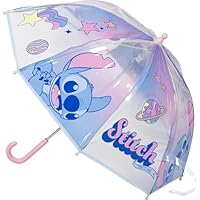CERDÁ LIFE'S LITTLE MOMENTS Disney Frozen Mickey Minnie and Stitch Umbrella for Kids - Children's Umbrella Windproof and Waterproof with Colourful Design and Ergonomic Handle, Stitch., Standard