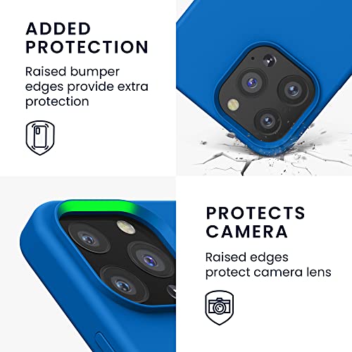 kwmobile Case Compatible with Apple iPhone 13 Pro Case - TPU Silicone Phone Cover with Soft Finish - Blue Reef - Image 3