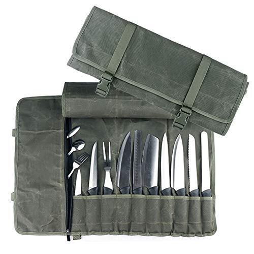 Borsa Un Rullo Borsa per Coltelli da Cuoco Sacchetti Portaoggetti da Cucina Porta Coltelli Portatile Borsa Multifunzione per Coltelli Borsa da Trasporto Strumento per Chef