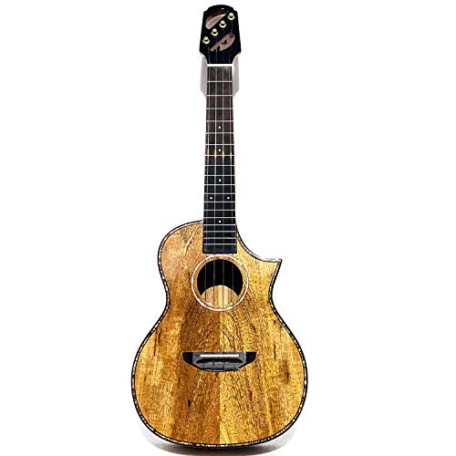 Ukulélé ténor en bois de manguier massif de 66 cm avec housse de transport - Les Beatles, Paul McCartney, John Lennon, RIngo Starr, George Harrison Ukulélé ténor en bois de manguier massif de 66 cm avec housse de transport – Image 3