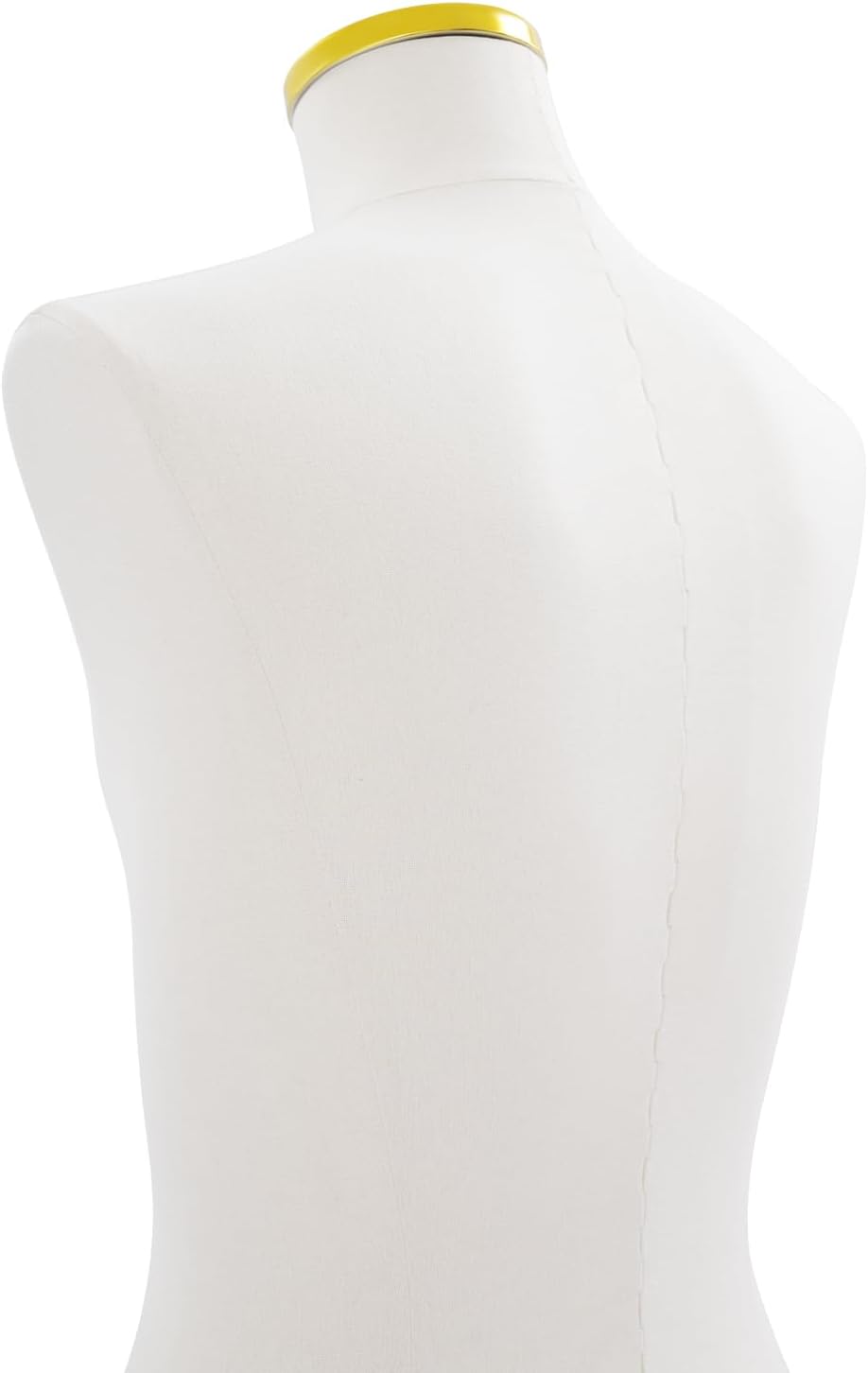 Adjustable Male Torso Mannequin, White Half Body Display Form with Stand, 17.72" Shoulder & 27.6-51.2" Height, Modern Store Mannequin for Clothing Boutique (Gold)