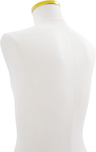 Miniatura 8 de Torso de maniquí masculino con soporte de 27.56 a 51.18 pulgadas de altura ajustable con base de metal rectangular (dorado, 27.56-51.18 pulgadas)