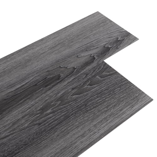 36pcs Dark Grey Wood Effect Self Adhesive Floor Planks 91.5 cm x 15.2 cm