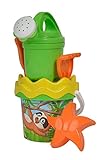 simba baby bath Höhe 11cm Simba 107114472 - Faultier Baby-Eimergarnitur, 6 Teile, Eimer, Sieb, Sandform, Schaufel, Rechen, Gießkanne, Höhe 11cm, Durchmesser 14cm, Sandkasten, Sandspielzeug