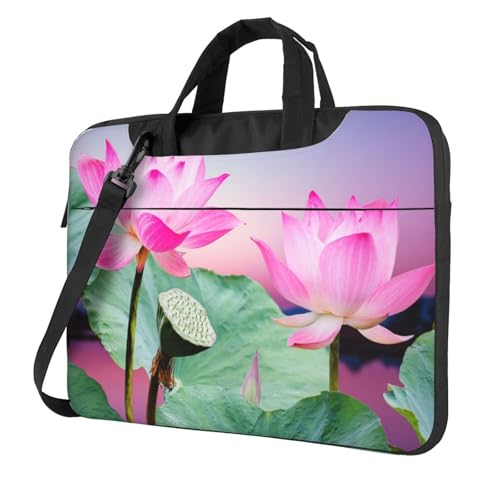 Sac ordinateur antichoc lotus rose avec doublure antistatique de protection