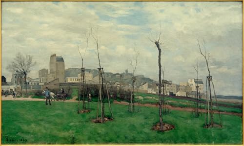 Impressions d'art Vue de Montmartre Sisley, toile murale vintage de haute qualité