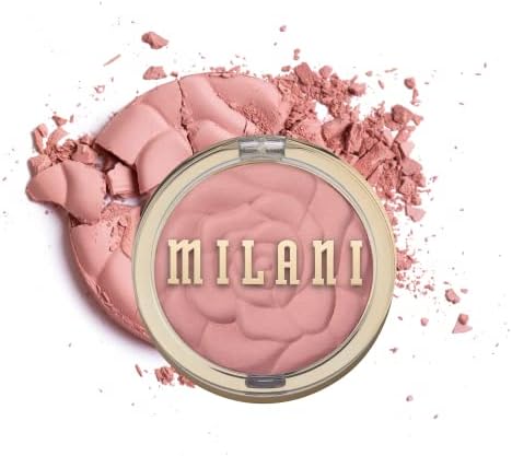 Milani Rose Powder Blush - Romantic Rose (0.6 Ounce) Cruelty-Free Blush - Shape, Contour & Highlight Face with Matte or Shimmery Color
