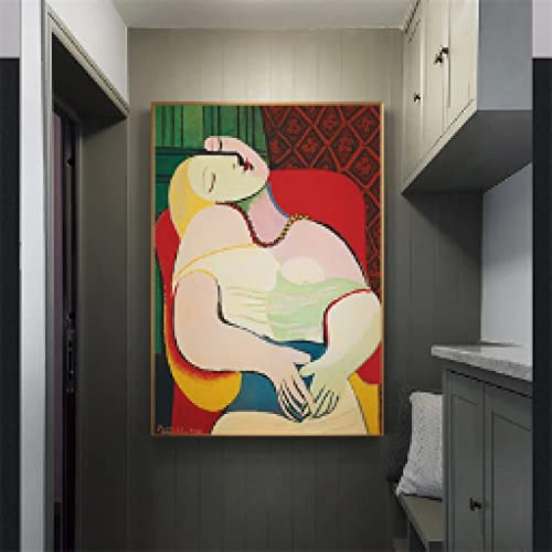 Peinture sur toile Picasso Dreaming Woman 50x70cm pour salon